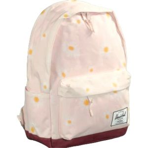 herschel classic xl backpack in birch daisy/tan leather BNWT